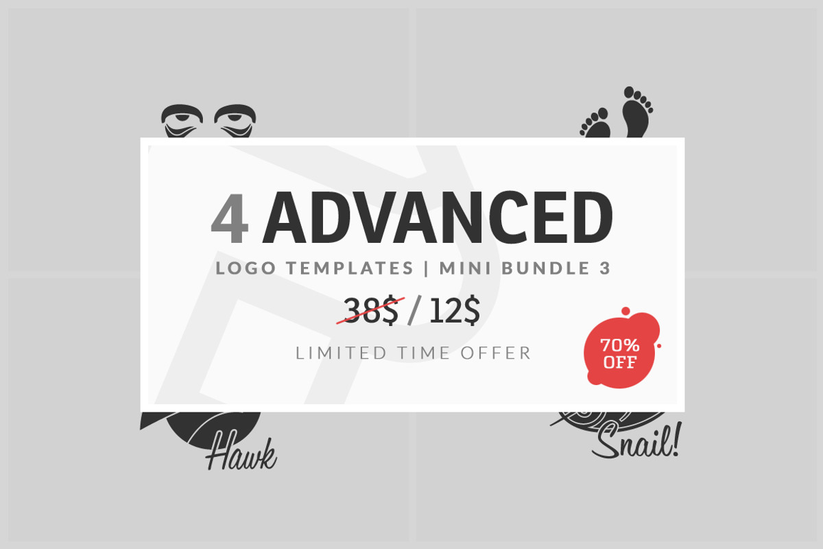 4 Advanced Logo Templates Bundle 3, a Branding & Logo Template by MAOV (Photo 4 of 9)