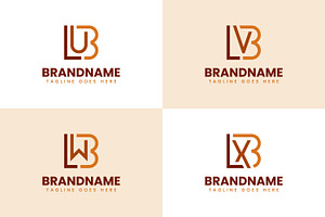 Letters BLU BLV BLW BLX Logo, a Branding & Logo Template by Pray Art Design Studio