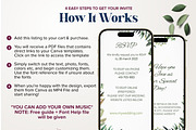 Botanical Wedding Video invite Canva, a Presentation Template by Aks-Designs (Thumbnail 3 of 4)
