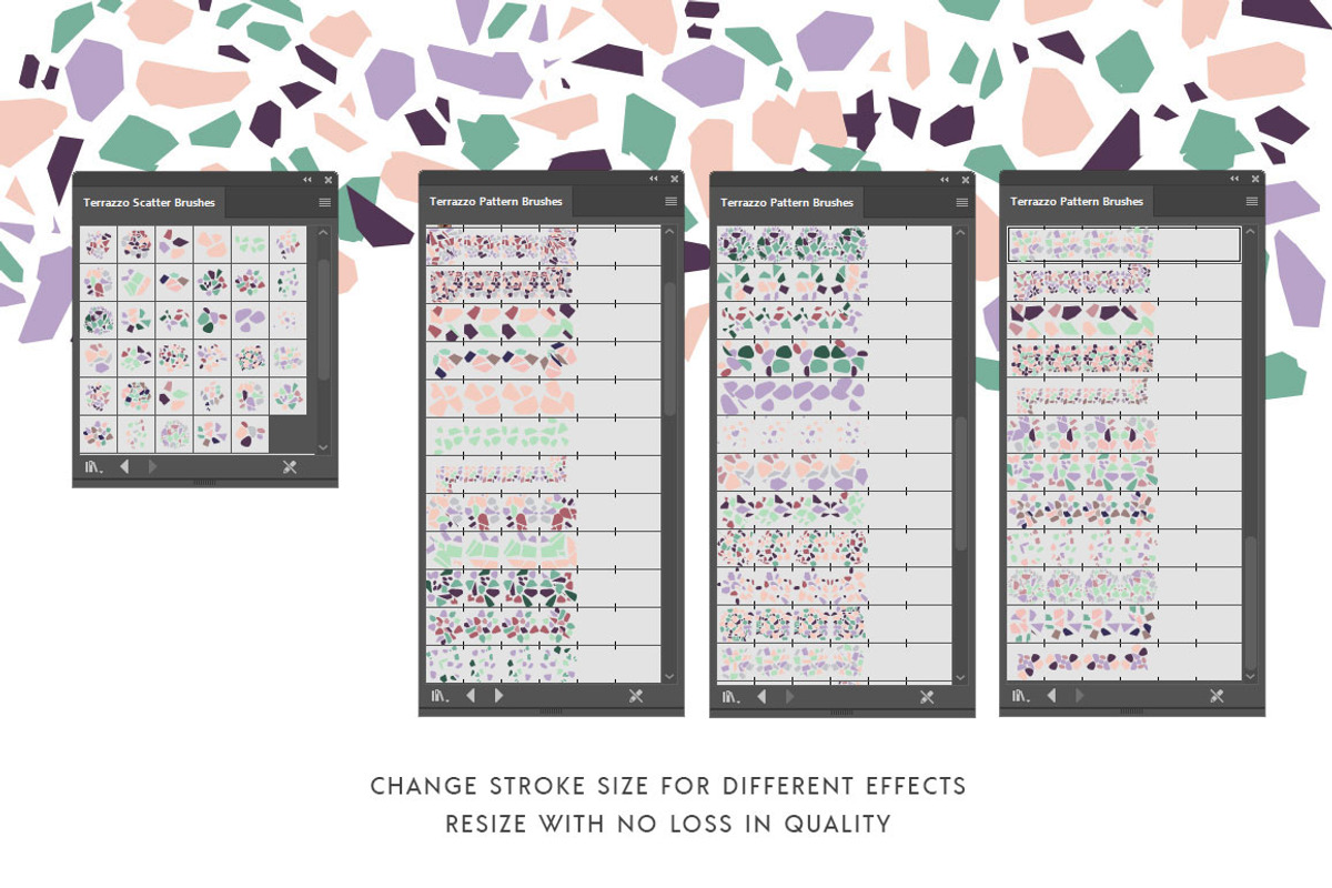 Terrazzo Vector Brushes, a Brush Add-On by Pulpixel Design (Photo 3 of 8)