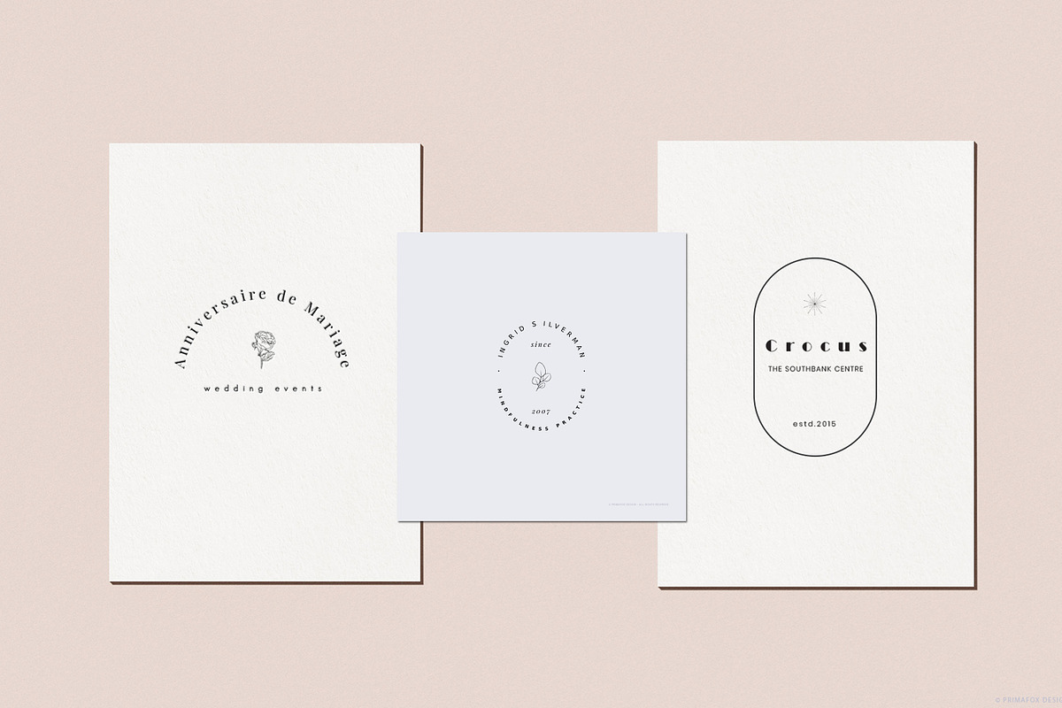 Crocus, Pre-made logo Set of 24, a Branding & Logo Template by Art pages (Photo 9 of 10)