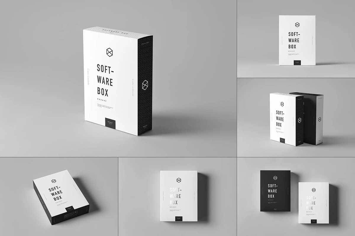 Software Box Mock-up, a Product Mockup by zippypixelstudio (Photo 1 of 12)