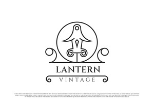 Vintage Lantern Logo Design Icon, a Branding & Logo Template by Morvana Crew