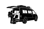 Forest Camping Silhouette Pack, an Object Graphic by yasushie (Thumbnail 4 of 7)