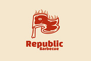 Republic Barbecue Logo Template, a Branding & Logo Template by Kreasi Malam (Thumbnail 4 of 5)
