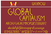 Global Capitalism font, a Font by weknow (Thumbnail 1 of 5)