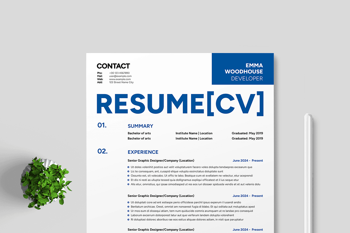 Software Engineer Resume Design, a Resume Template by MightyDesign (Photo 2 of 6)