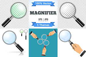 Magnifying Glass Loupe, a Work Illustration by TAlex