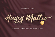 Higuey Matteo - Textured Brush Font, a Script Font by StringLabs (Thumbnail 1 of 9)