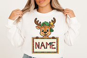 Personalized Christmas Kids Name Png, an Illustration by Libby Wishes (Thumbnail 2 of 9)