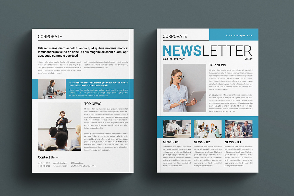 Newsletter Template, a Brochure Template by E-Type