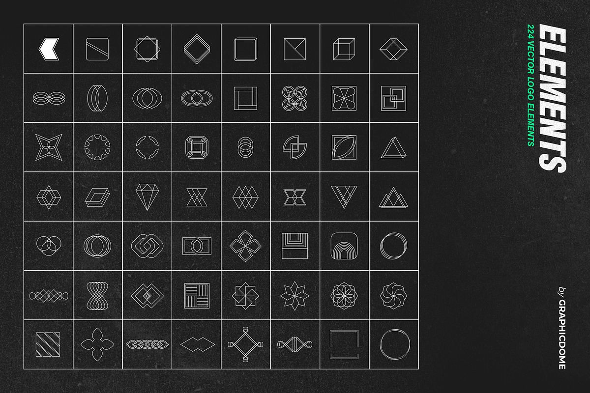 224 Vector Logo Elements - AI & SVG, a Graphic by Graphicdome (Photo 4 of 7)
