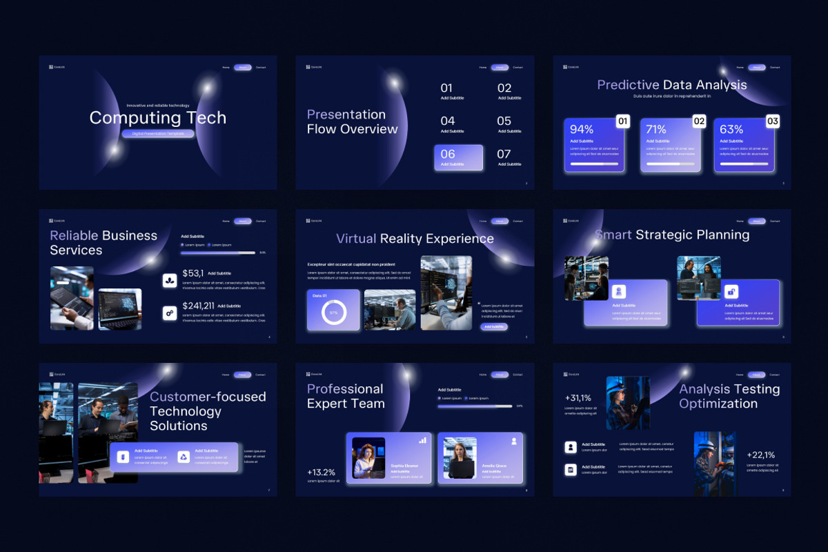 Computing Tech Keynote, a Presentation Template by Loin Studio (Photo 3 of 4)