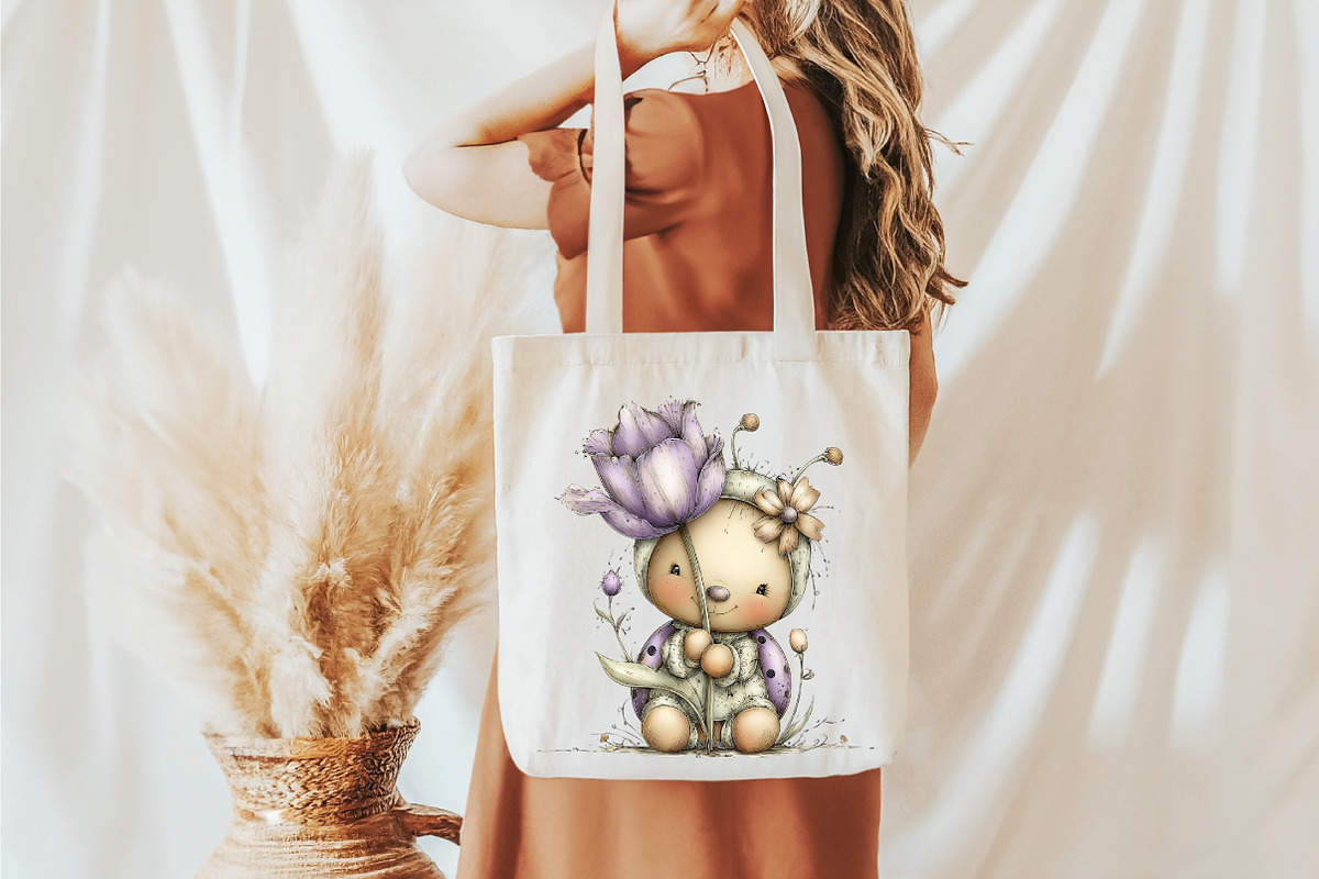 Whimsical Spring Ladybug Clipart, an Illustration by designcity5 (Photo 4 of 5)