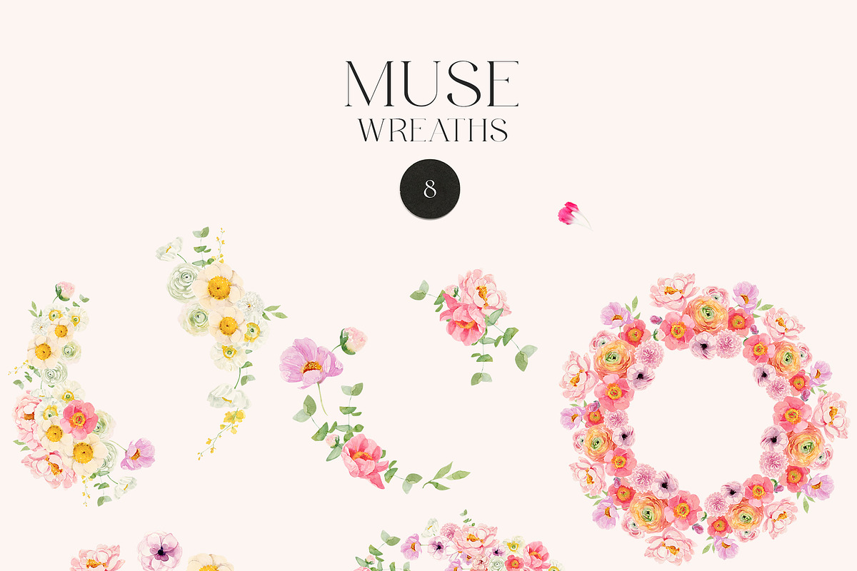 MUSE Real Watercolor Flowers, a Decorative Illustration by Lana Elanor (Photo 9 of 12)