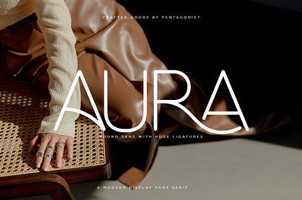 Aura | Round Sans Serif, a Sans Serif Font by Pentagonistudio