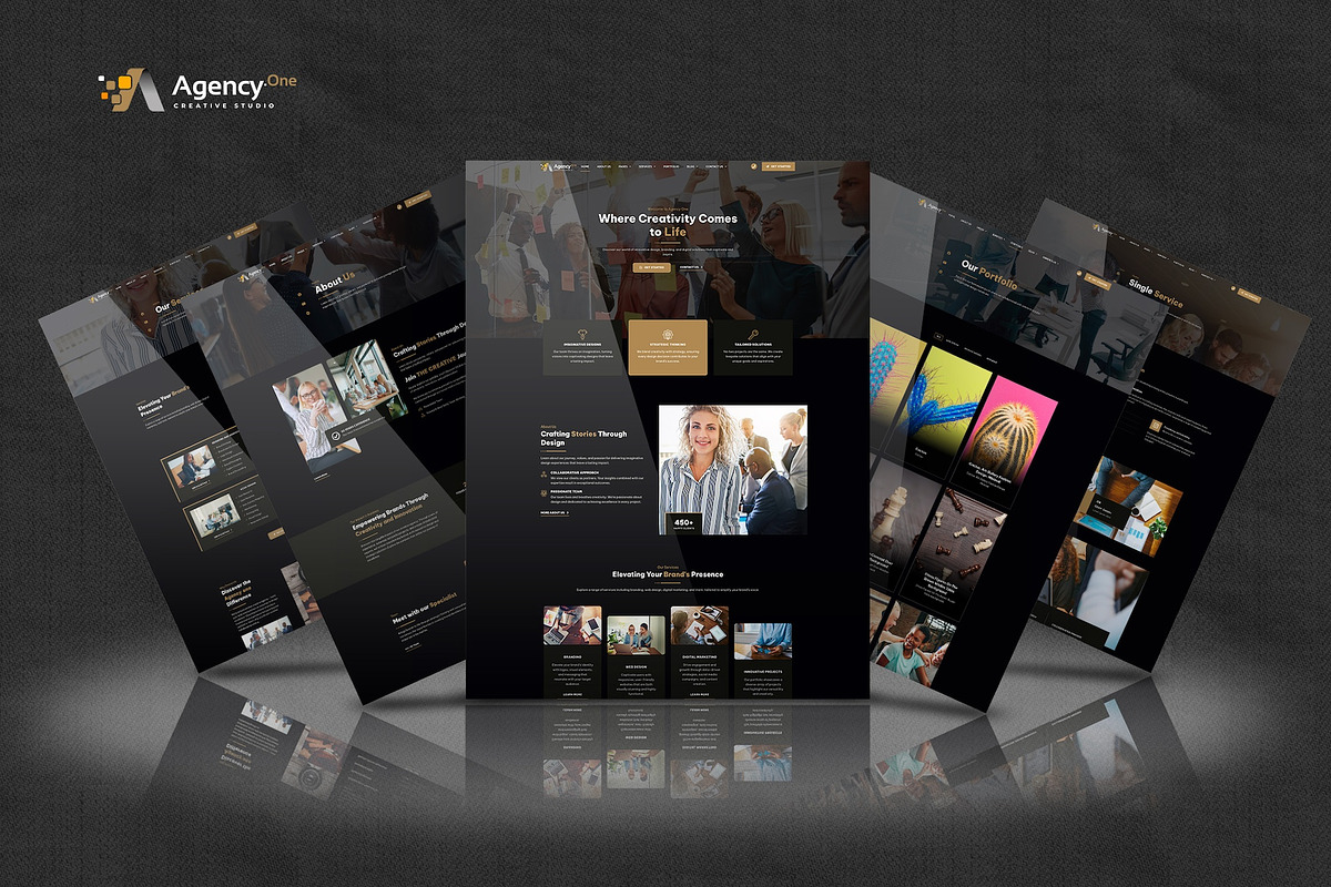 Agency One -Agency Elementor Pro Kit, a Websites & App Template by Select Agency Designs (Photo 8 of 8)