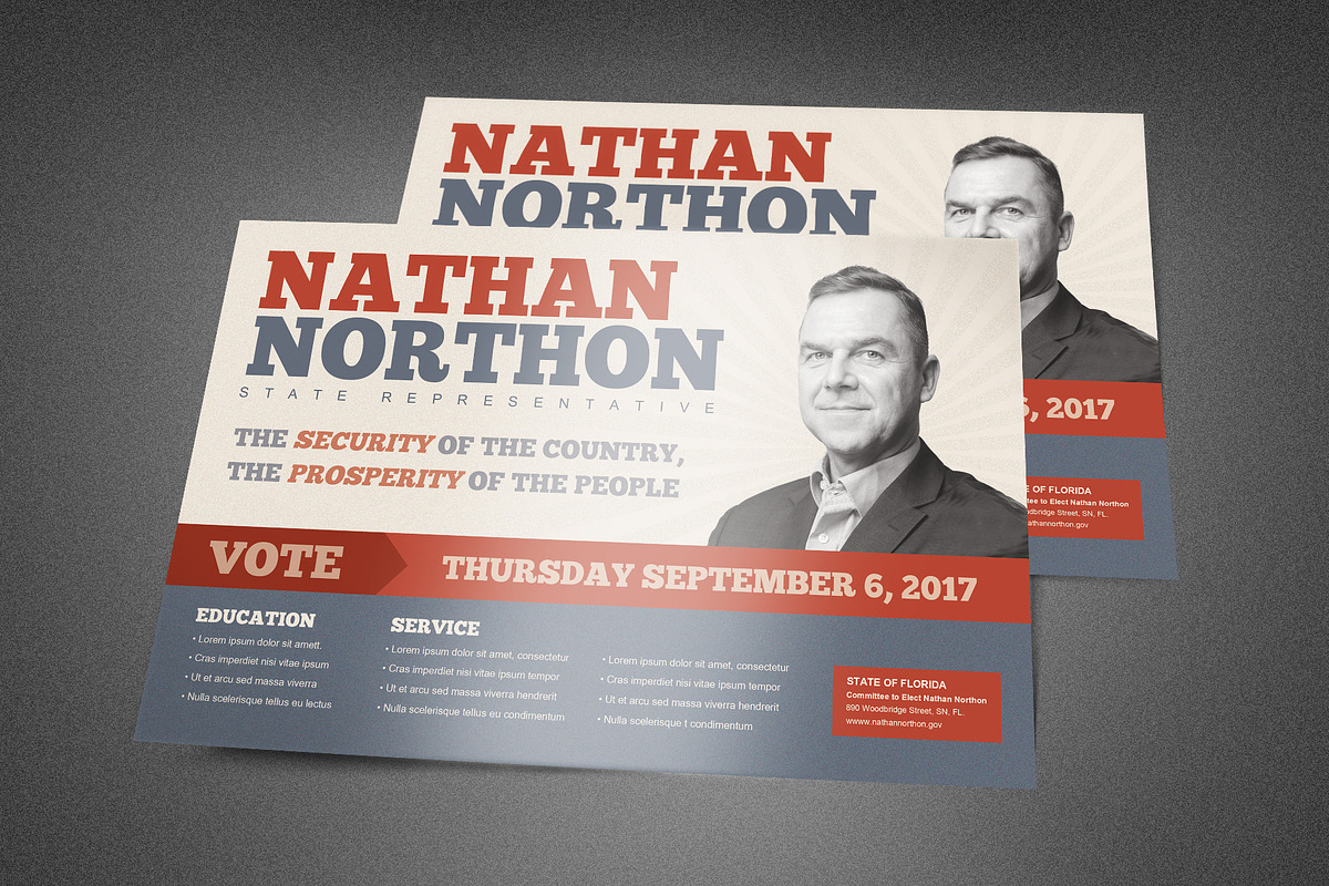 Representative Political Postcard, a Card Template by loswl (Photo 2 of 3)