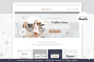Shopify Theme | Desert Blue, a Shopify Template by Thirty One Palms Studio