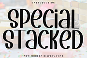 Special Stacked, a Sans Serif Font by InermediaSTUDIO (Thumbnail 1 of 8)