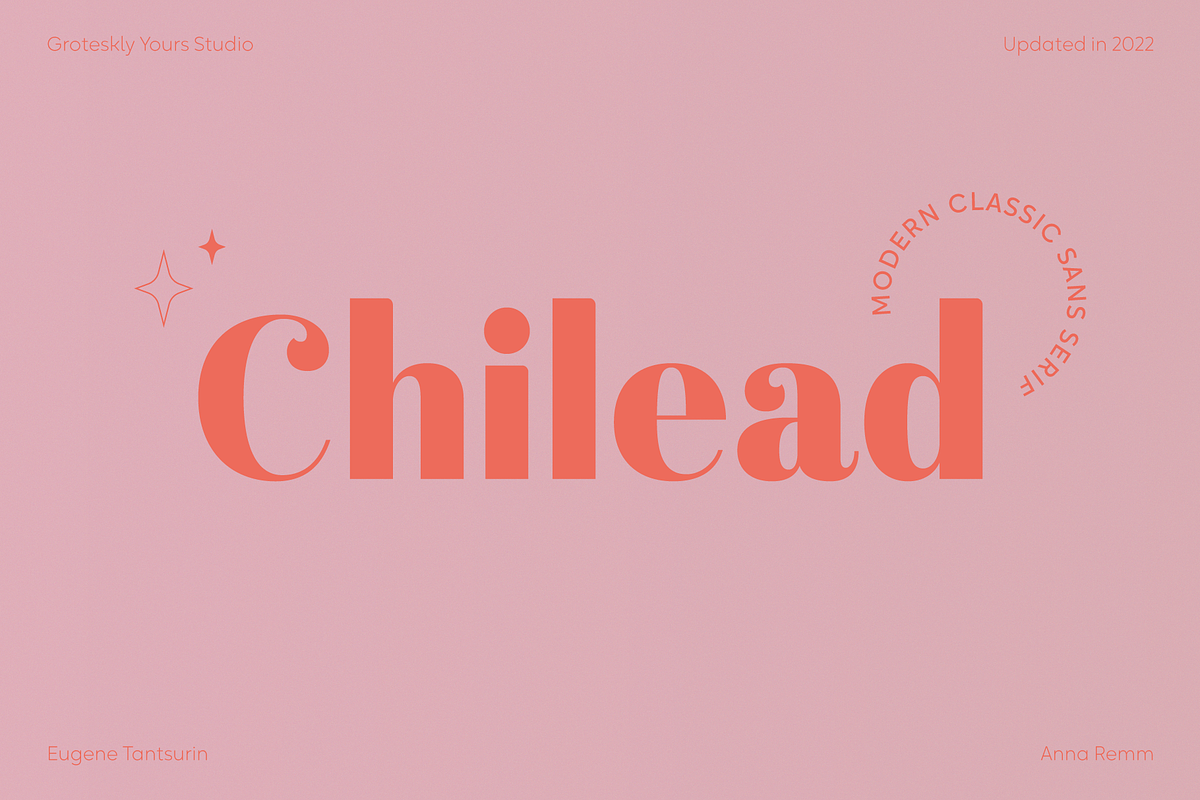 Chilead — Classic Sans Serif Font, a Sans Serif Font by Eugene Tantsurin (Photo 1 of 12)