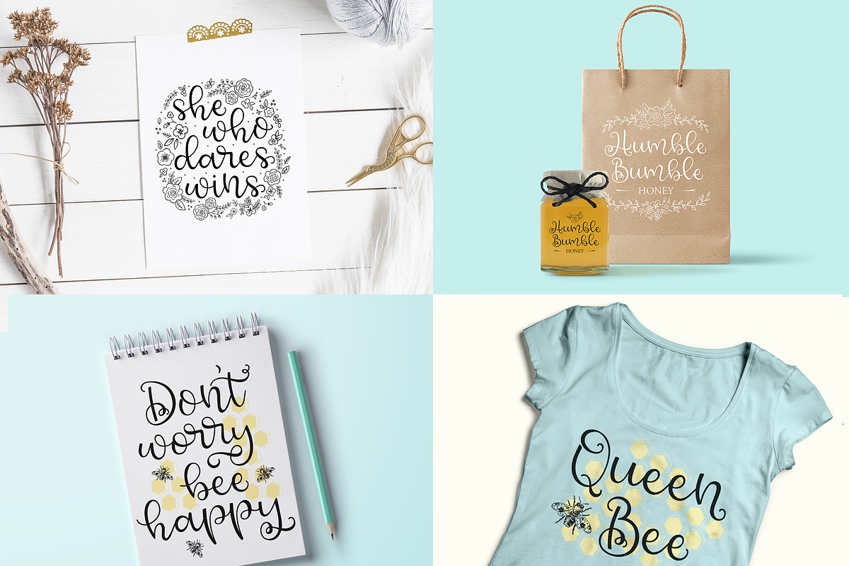Scripts Font Bundle, 8 fonts, a Script Font by Rachel White Art (Photo 9 of 17)