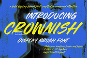 Crownish Display Brush Font, a Script Font by Letterena Studios Script (Thumbnail 1 of 20)