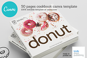 Square Donuts Recipes Canva Template, a Templates & Theme by DeLaGranSiete (Thumbnail 2 of 12)