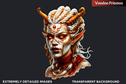 Demonic portraits clipart set, a Person Illustration by ThatsDesignArt (Thumbnail 3 of 10)