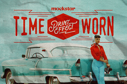 Time-worn Print Effect, a Layer Style Add-On by mockstar