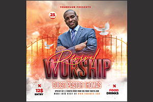 Church Flyer, a Print Template by DSGraphicDesign