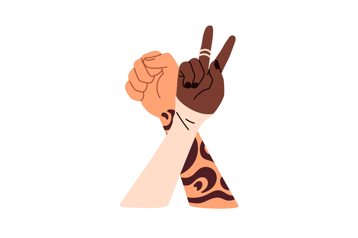 Friend hands together. Friendship, an Illustration by Good Studio (Photo 11 of 12)