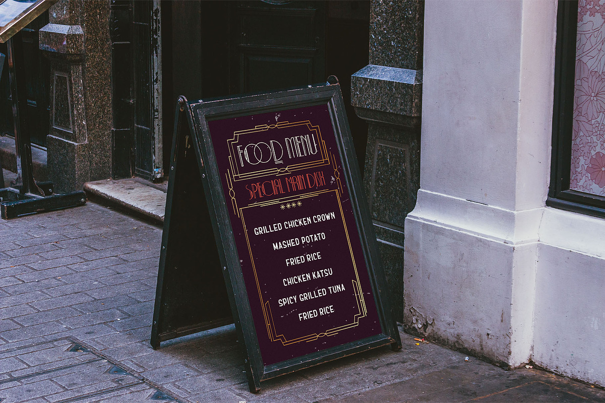 Decolmax Art Deco Typeface, a Sans Serif Font by alit design (Photo 10 of 17)