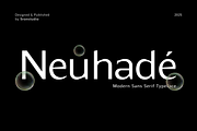 Neuhade - Modern Logo Font, a Sans Serif Font by Sronstudio (Thumbnail 1 of 14)