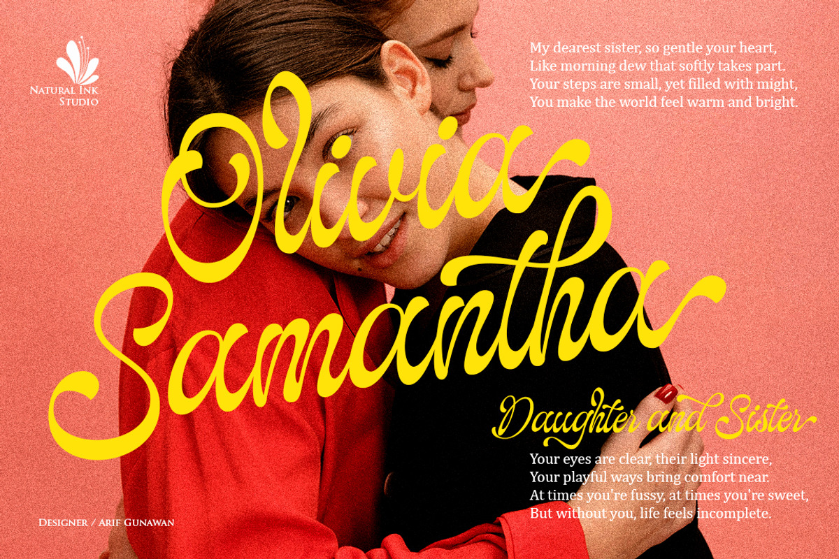 The Landing, a Script Font by Natural Ink Studio (Photo 7 of 10)