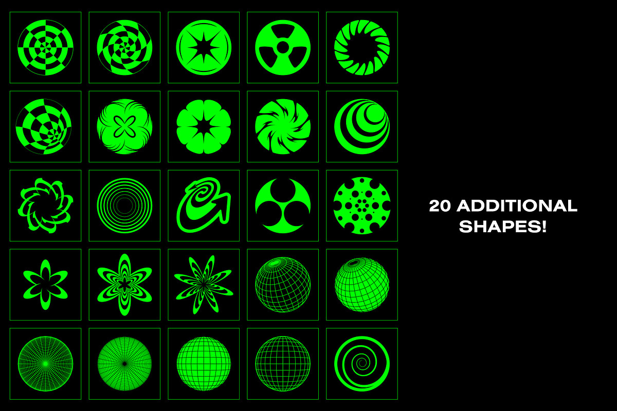 Rave Flyer Essentials, a Texture Graphic by Dreadlabs (Photo 6 of 7)