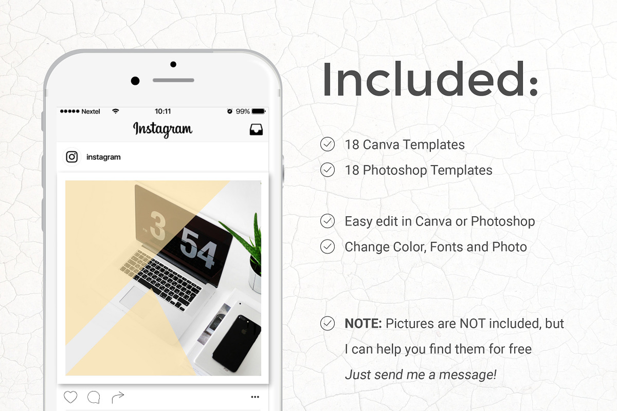 Yellow - 18 Instagram Templates, a Social Media Template by Annemiek van Luinen (Photo 2 of 8)