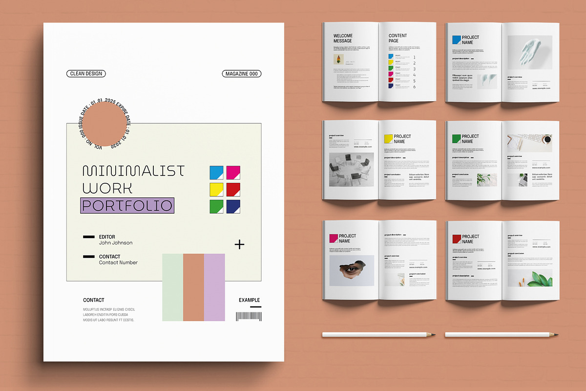 Minimalist Portfolio Layout, a Brochure Template by MightyDesign (Photo 1 of 6)