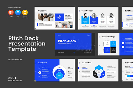 Pitch Deck PowerPoint Template, a Presentation Template by CreativeSlides