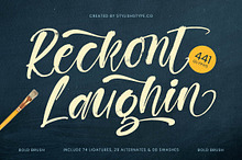 Rekont Laughin Bold Brush Font