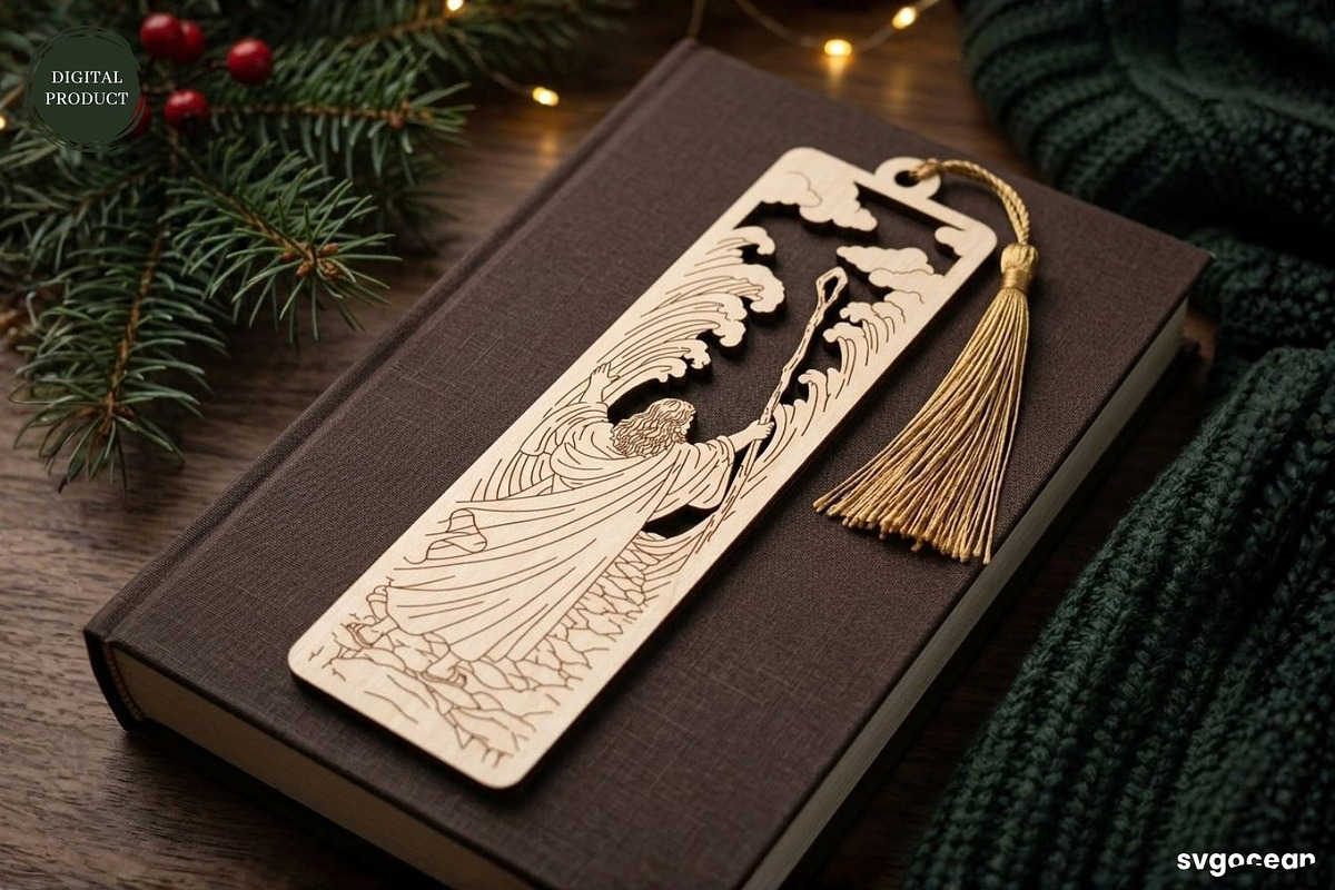 Wooden Jesus Bookmarks SVG Bundle, a Decorative Illustration by svgocean (Photo 10 of 13)