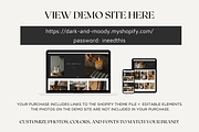 Shopify Template | Dark and Moody, a Templates & Theme by Easy Website Themes (Thumbnail 4 of 6)