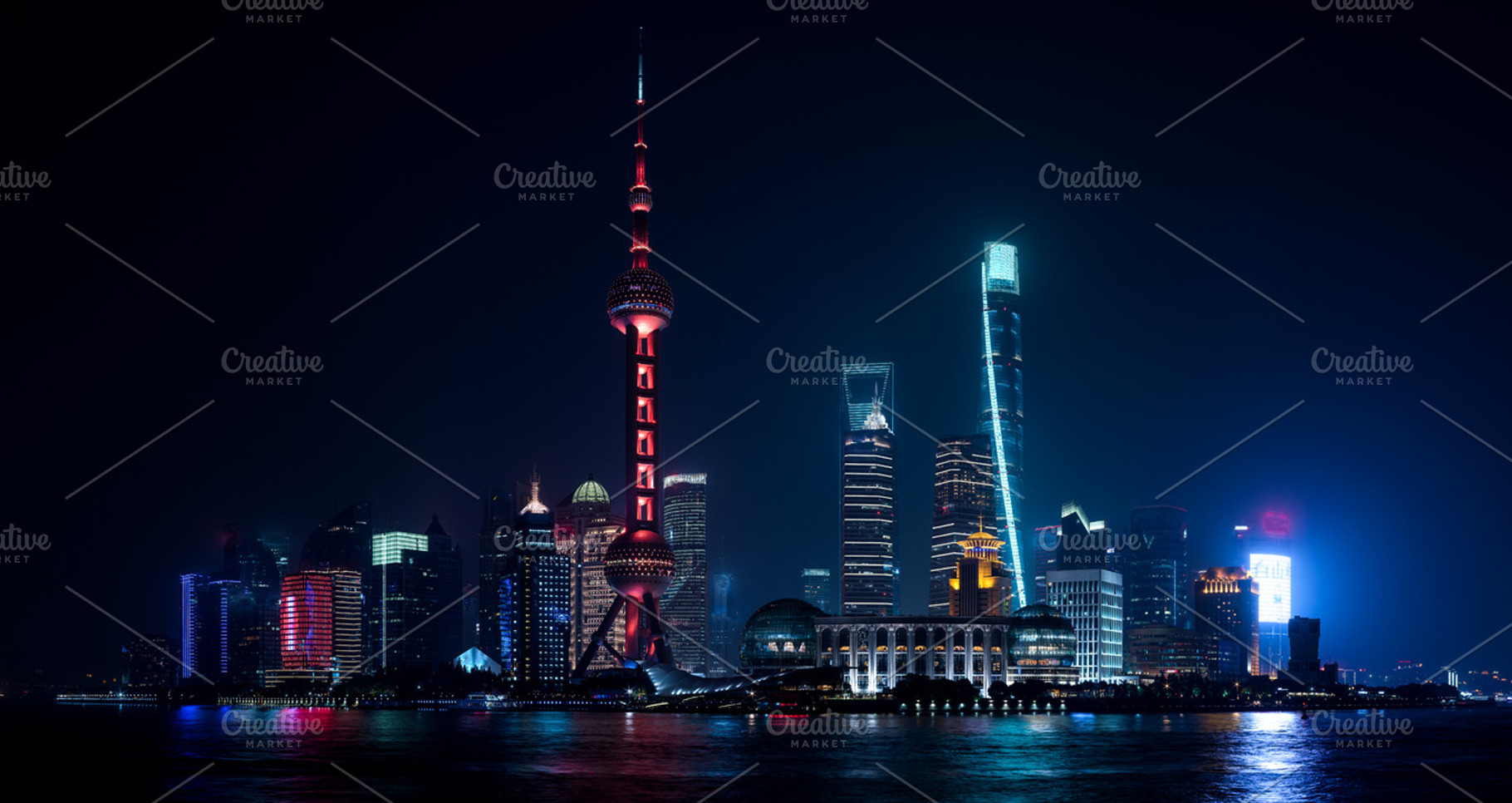 Shanghai at night containing shanghai, bund, and skyline, an Architecture Photo by Travel Camera