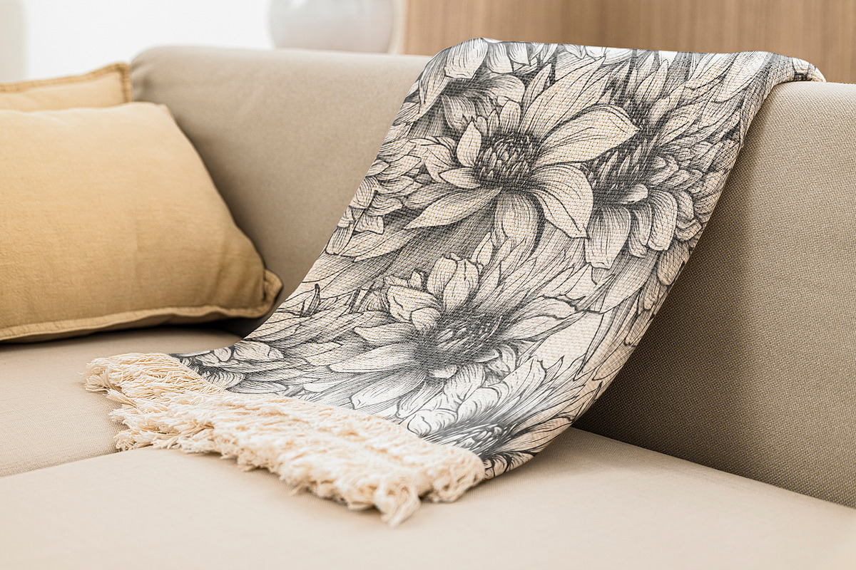 Peony - Sketch Flower Patterns, a Pattern Graphic by Pixel Perfect Patterns (Photo 6 of 8)