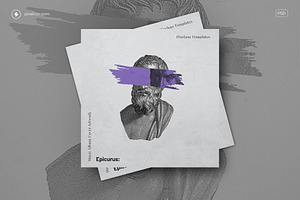 Epicurus – Minimal Album Cover Art
