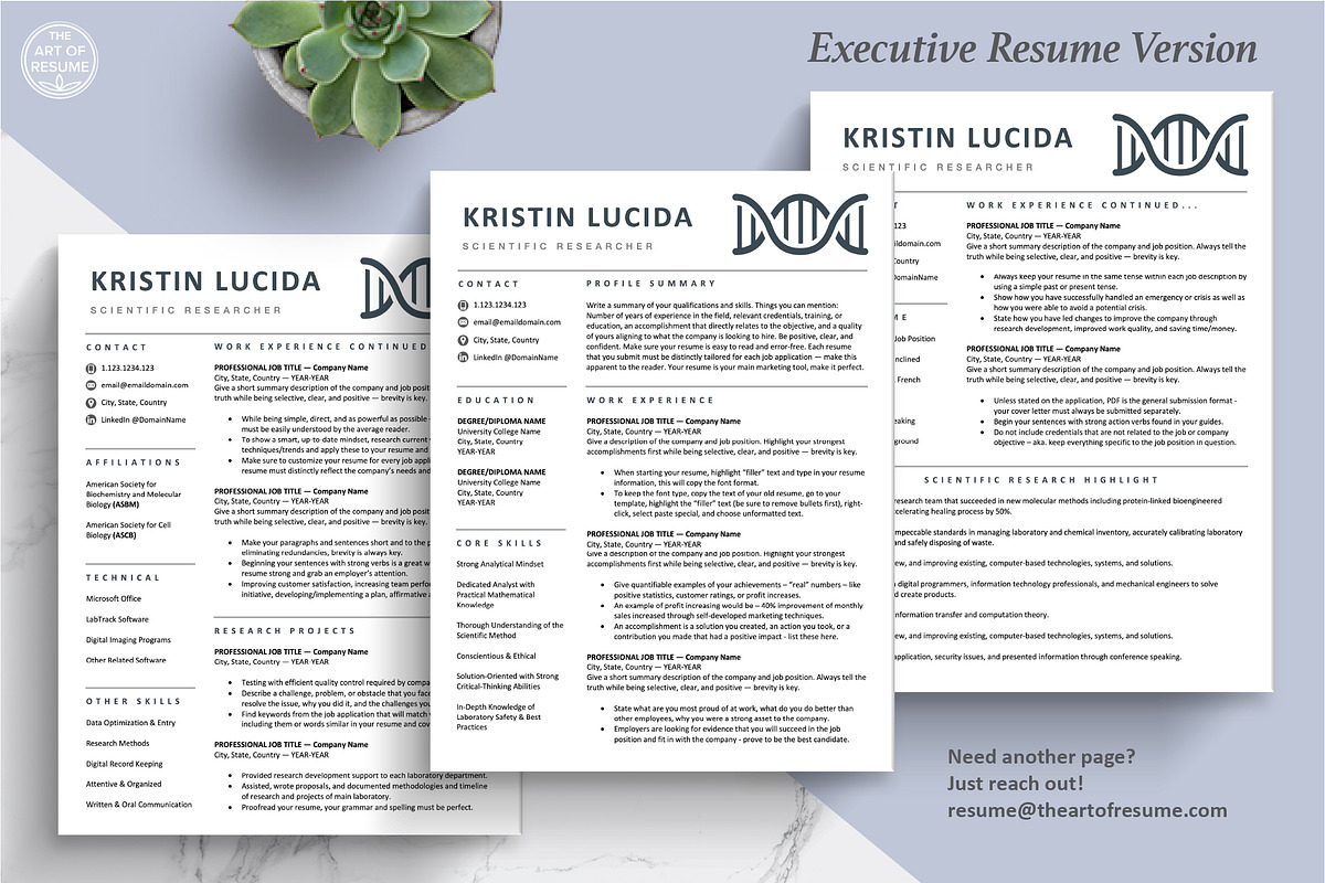 Science Resume Templates | Scientist, a Resume Template by The Art of Resume (Photo 5 of 8)