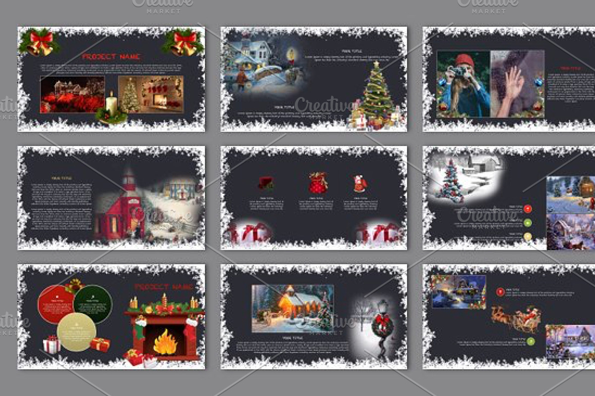 NOEL POWERPOINT TEMPLATE, a Presentation Template by Mia (Photo 3 of 7)