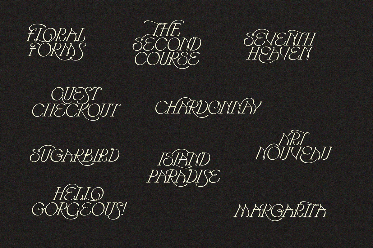 Hearts Entangled Display Typeface, a Script Font by Nicky Laatz (Photo 32 of 37)