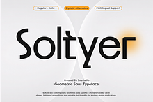 Geometric Modern Sans Font - Soltyer