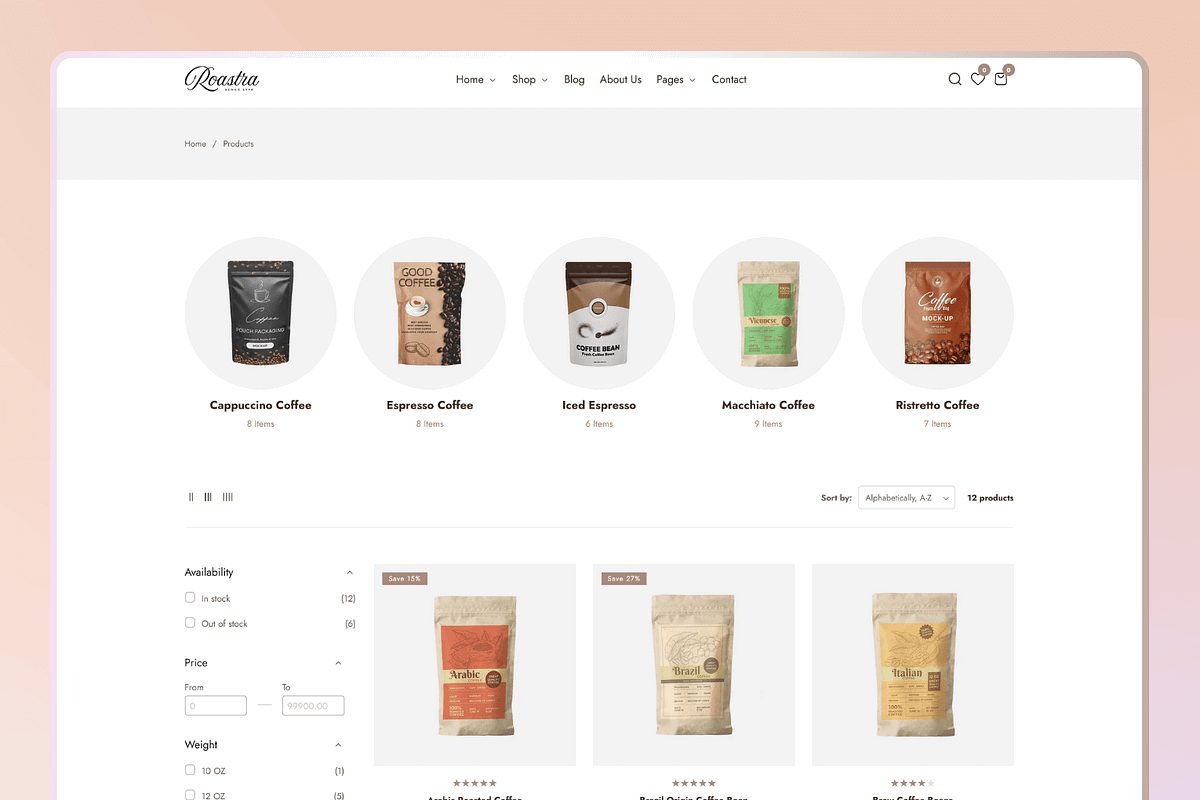 Coffee & Tea Store Shopify 2.0 Theme, a Shopify Template by Team90Degree (Photo 8 of 10)